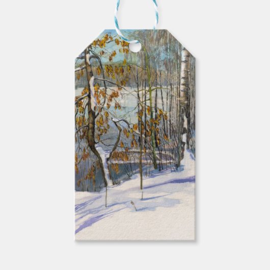 雪が降った ギフトタグ (正面)