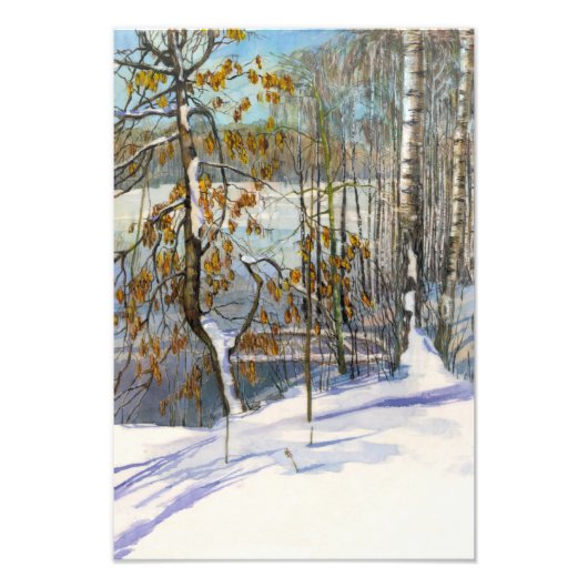 雪が降った フォトプリント            (正面)