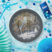 雪が降った ペーパープレート (パーティー)