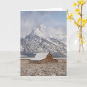 「雪が降った」ホリデーカード カード (黄色い花)