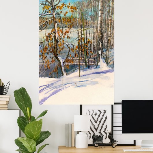 雪が降った ポスター (ホームオフィス)