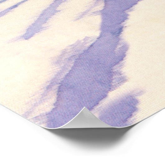 雪が降った ポスター (角)