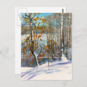 雪が降った ポストカード (正面/裏面)