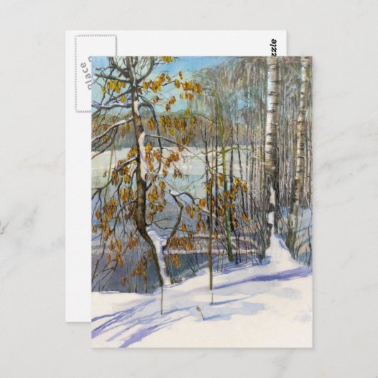雪が降った ポストカード (正面/裏面)