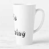 雪が降っているマグカップ カフェラテマグ (右)