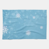 雪が降っている キッチンタオル (横)