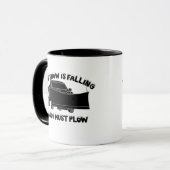 雪が降って雪を降らせなければならぬ マグカップ (正面左)