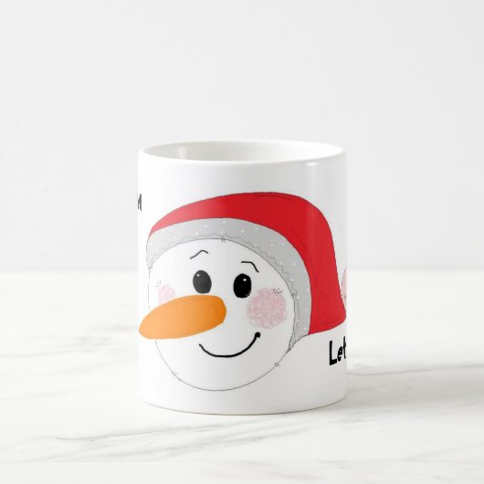 雪が降りますように コーヒーマグカップ (中央)
