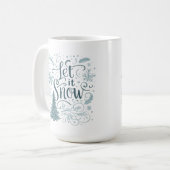 雪が降りますように コーヒーマグカップ (正面左)
