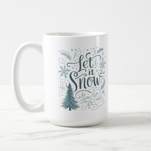 雪が降りますように コーヒーマグカップ (左)