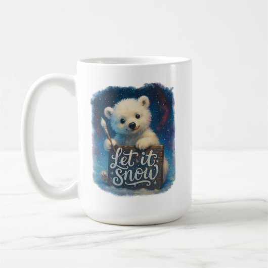 雪が降りますように コーヒーマグカップ (左)