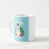 雪が降りますように コーヒーマグ コーヒーマグカップ (正面左)