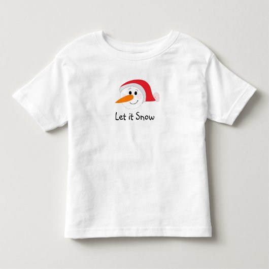 雪が降りますように トドラーTシャツ (正面)