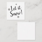 雪が降りますように ノートカード (正面/裏面)