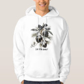 雪が降りますように パインコーン 冬のTシャツ パーカ (正面)
