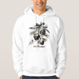 雪が降りますように パインコーン 冬のTシャツ パーカ