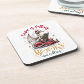 雪が降り、本が呼び出されている コースター (左側)