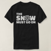 雪が降るにちがいない Tシャツ (デザイン正面)
