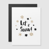 "雪が降るようにして下さいそれが!" 書道のクリスマス (正面/裏面)