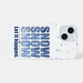 雪が降るように iPhone 15ケース (裏面横)