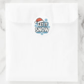雪が降るよ ラウンドシール (バッグ)
