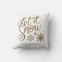 雪が降るクリスマスホリデー装飾スローピロー