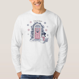 雪が降るロンTシャツ Tシャツ