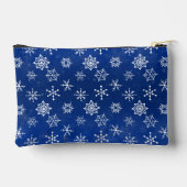 雪が降る青と白 アクセサリーポーチ (裏面)