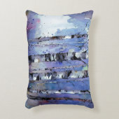 雪が降る魔法の樺の木 アクセントクッション (正面(垂直))