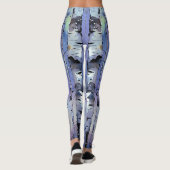 雪が降る魔法の樺の木 レギンス (裏面)