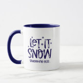 雪が降る コーヒーマグ マグカップ (左)