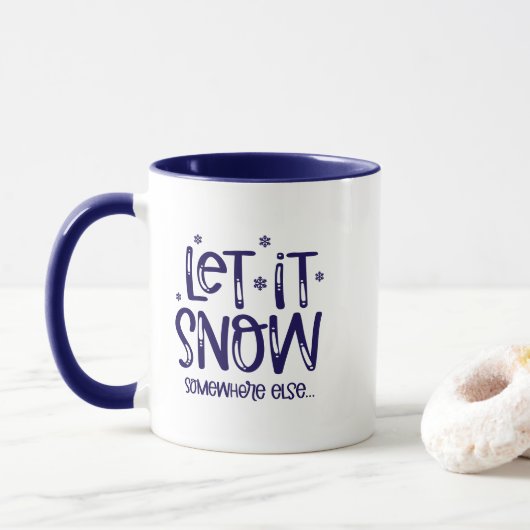 雪が降る コーヒーマグ マグカップ (ドーナツ)