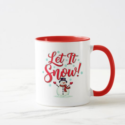 雪が降る コーヒーマグ (330ml) マグカップ (右)