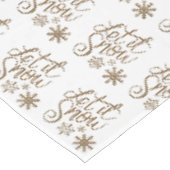 雪が降る テーブルクロス クリスマスの装飾 (アングル)