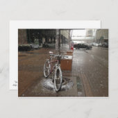 雪が降る ポストカード (正面/裏面)