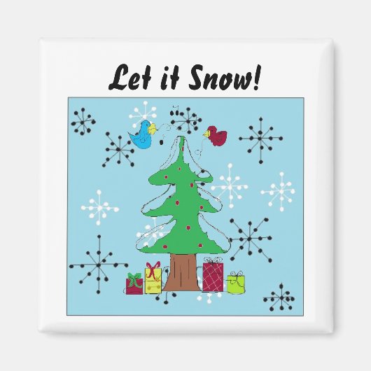 雪が降る! マグネット (正面)