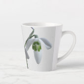 雪が降る。ライトグレーラテマグ カフェラテマグ (右)