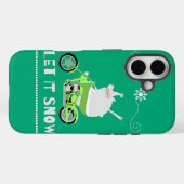 雪が降る 緑 Case-Mate iPhoneケース (裏面 (横))