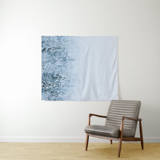 雪が霧の中でブナの林を覆った タペストリー (インサイチュ(横))