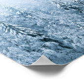 雪が霧の中でブナの林を覆った ポスター (角)