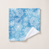 雪が青い バスタオルセット (ウォッシュタオル)