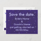 雪が青い、日付はがきを保存する 案内ポストカード (正面/裏面)