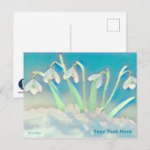 雪が青 ポストカード (正面/裏面)