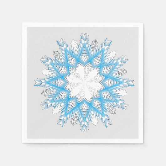 雪が飛ぶにつれて スタンダードカクテルナプキン (正面)