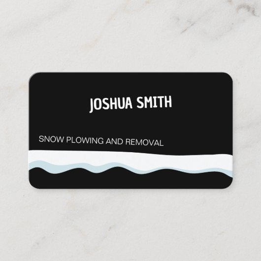 雪が黒く耕す 名刺 (正面)