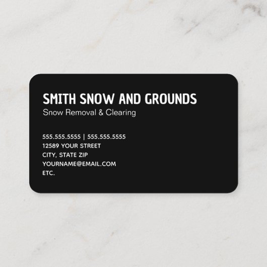 雪が黒く耕す 名刺 (裏面)