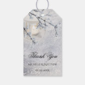 雪きらめく冬の結婚式 ギフトタグ (裏面)