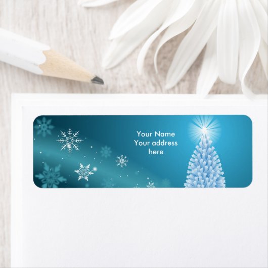 雪きらめく景ラベル ラベル (インサイチュ)
