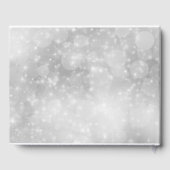 雪きらめく氷の冬の結婚式 ゲストブック (裏面)