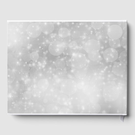 雪きらめく氷の冬の結婚式 ゲストブック (裏面)